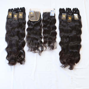Mèches brésiliennes naturelles lisses, vison 11a, avec Lace Closure Hd, cheveux ondulés, 13x6 Frontal, non traités, vente en gros - Product Image 2