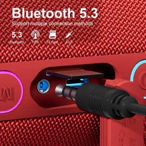 IPX7 Waterproof Speaker Rechargeable Wireless Outdoor Speaker with Dynamic Lighting for Camping Sports - Product Image 2