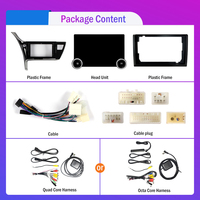 11.8 pouces 2Din Android autoradio pour Toyota Corolla 2017-2019 2K QLED écran voiture stéréo voiture lecteur DVD Carplay Android Auto