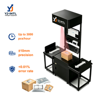 Machine de mesure automatique du volume et du poids des colis, scanner de code à 6 caméras, système DWS statique pour le tri en entrepôt