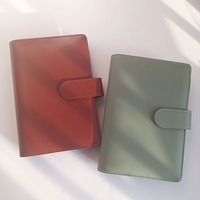 Promotionnel Étanche Durable Étanche Macarons Système D'enveloppe Portefeuille Budget Planificateur Binder Pu Cuir Poche Carnet