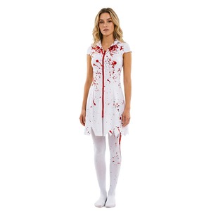 <span class=keywords><strong>Costume</strong></span> da <span class=keywords><strong>Infermiera</strong></span> Zombie Sanguinante per Halloween 2024, Set Completo per Donna HOHC-009 - Product Image 2