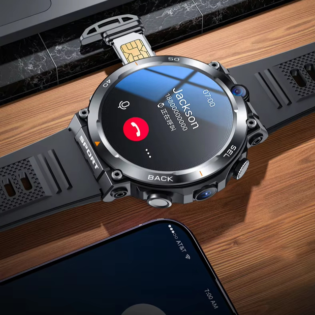 H10 Adult Android Phone Watch 4GB+64GB SIM Card GPS BT Google Play AMOLED HD Display NFC Technology