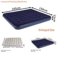 Matelas Gonflable à Gonflage Rapide avec Pompe Intégrée, Lit d'Appoint Pliable et Portable pour Extérieur, en PVC Imperméable