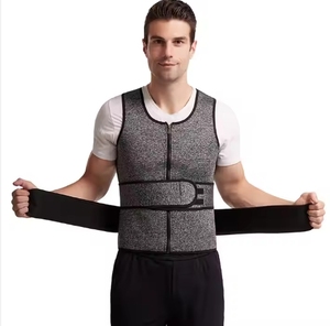 Combinaison de sauna en néoprène pour homme Aofit avec fermeture éclair - Amincissement <span class=keywords><strong>du</strong></span> ventre, remodelage corporel, perte de <span class=keywords><strong>poids</strong></span> et compression grande taille - Product Image 5
