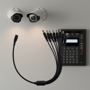 8-Output <b>Power</b> Splitter For Surveillance Cameras 12V <b>DC</b> Adapter <b>Cable</b> Splitter Connector - Product Image 3