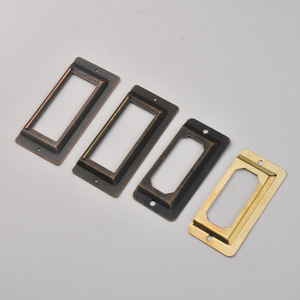 Rectangle Metal Drawer <b>Frames</b> Antique Bronze Gold Durable For Furniture Hardware - Product Image 2