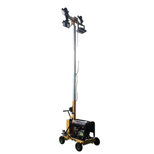 Mobile <b>Lighting</b> Tower 360 Degree Illumination For Construction Site LED <b>Light</b> Source AC Power Steel Base - Product Image 4