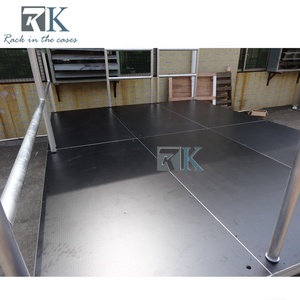 Plataforma de Escenario para Exteriores con Barandillas, Escenario de Aluminio con Altura Ajustable - Product Image 6