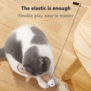 Kitten Play Interactive Cat Teaser Toys Wand Fun Pet Fish <b>Pole</b> Cute Bird Toys Cat Toys Pet Supplies Cat Products - Product Image 5