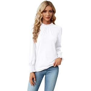 Camiseta de Alta Calidad para Mujer, Manga Larga Tipo Farol, Buen Precio, Estilos Populares, Venta al Por Mayor - Product Image 2