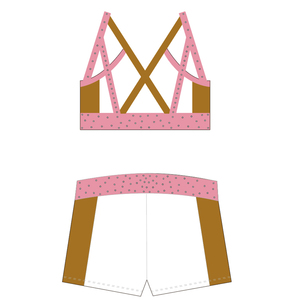 Diamantes de imitación de muestra gratis los niños sublimado impresión lírica alegría danza trajes para niñas - Product Image 2