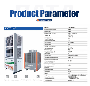 เครื่องปรับอากาศอุตสาหกรรม Kemite พร้อมมอเตอร์ AC และปั๊ม กำลังทำความเย็น 43.8 กิโลวัตต์ ใช้สารทำความเย็น R410A แบบแยกส่วน - Product Image 4