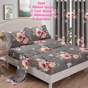 <span class=keywords><strong>Ensemble</strong></span> de draps LILIANNA 6 pièces, microfibre, comprenant 2 draps et 4 taies d'oreiller, emballé dans un seul sac, vente en gros - Product Image 5