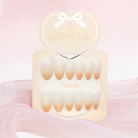 Faux ongles de luxe en gros, effet œil de chat, pailletés, ombrés, forme amande, en ABS acrylique, couvrance totale, pré-conçus, pour doigts