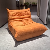 Pouf en tissu compressé de luxe moderne personnalisé, canapé paresseux pour la maison, luxe