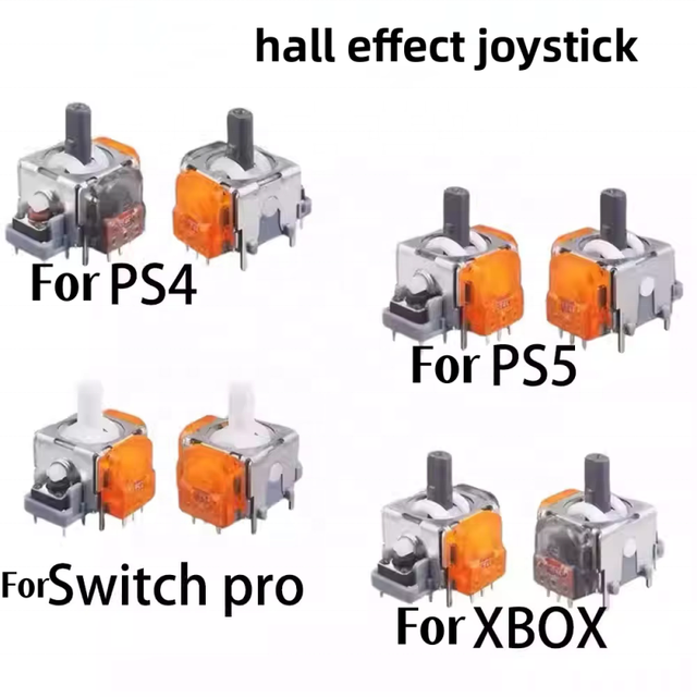 Magnetic Resistance Joystick for PS5 Controller Hall Effect 3D Analog for Xbox One for PS4 Sensor Module Sticks for Swithc Pro