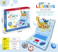 Jouet d'apprentissage précoce pour enfants avec lumières et musique, ordinateur portable en plastique au design de dessin animé, jouets éducatifs