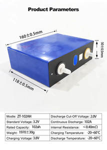 حزمة بطارية طاقة شمسية يدوية 12 فولت 24 فولت 48 فولت Gotion أصلي 100 فولت 102 أمبير خلايا منشورية LiFePO4 - Product Image 5