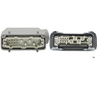 Connecteur Rectangulaire Robuste HDC-HK-4/8 12 Broches Étanche pour Aviation et Industrie, Prise et Fiche pour Outil Mécanique 80A+16A 500V