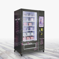 Distributeur automatique combiné pour aéroports/campuses, 28 compartiments, fenêtre d'affichage, gestion à distance, distributeur de snacks