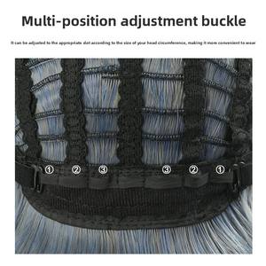 Perruque synthétique pour femmes, <span class=keywords><strong>cheveux</strong></span> <span class=keywords><strong>courts</strong></span> naturels, tête entière, style identique aux <span class=keywords><strong>cheveux</strong></span> humains, dégradé bleu, <span class=keywords><strong>cheveux</strong></span> <span class=keywords><strong>mi</strong></span>-<span class=keywords><strong>longs</strong></span> - Product Image 5