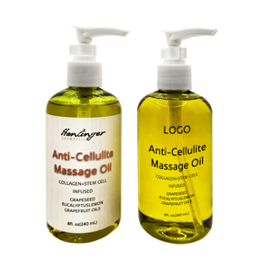 Han Linger Private Label Anti-Cellulite olio da massaggio puro collagene essenziale olio per il corpo infuso con lavanda <span class=keywords><strong>arancione</strong></span> <span class=keywords><strong>zenzero</strong></span> - Product Image 1