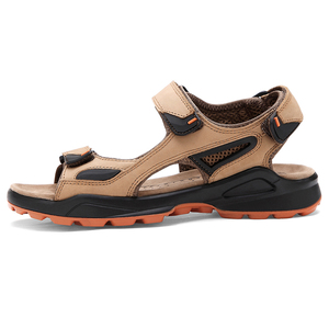 Tongs de plage originales pour hommes, sandales tongs en cuir faites à la main, style original, collection - Product Image 5