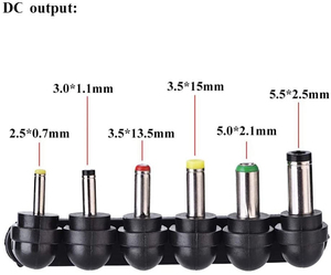 Eu Us Uk Au Ac100-240v Plug dinding Dc3v 4.5v 5v 6v 7.5v 9v 12v 2.1a 30w adaptor Universal dapat disesuaikan - Product Image 2