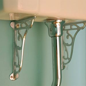 WC de luxe deux pièces de style victorien classique avec réservoir en céramique à haut niveau, double chasse, siphon en P et couvercle de chasse à l'arrêt progressif - Product Image 4