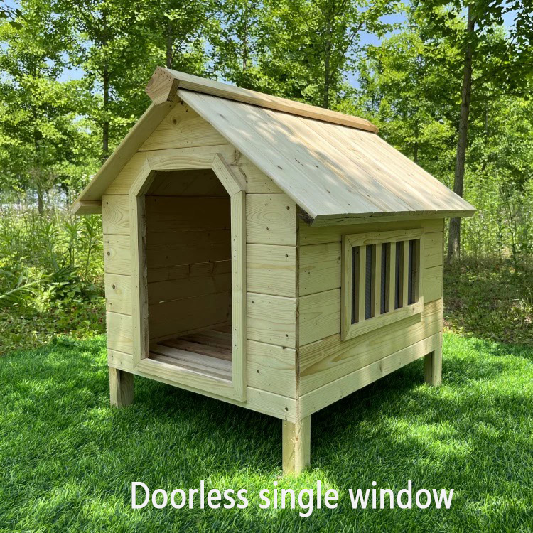Wood-Doorless single window