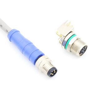 ชุดสายเคเบิลพีวีซีพร้อมปลั๊กตัวผู้แบบตรง M8 5 ขา รหัส B - Product Image 3