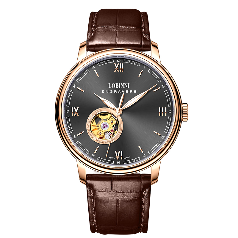 18020-Rose gold-Gun Black-Brown