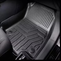Tapis de sol de voiture 3D personnalisables en TPE antidérapants, ajustement parfait pour Toyota RAV4 (modèles LHD/RHD) et Accord, pour l'intérieur de la voiture
