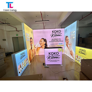 10ft ráp tái sử dụng tùy chỉnh quảng cáo khuyến mãi vải nhôm Backdrop EXPO gian hàng Backlit triển lãm Pop Up <span class=keywords><strong>lightbox</strong></span> - Product Image 3