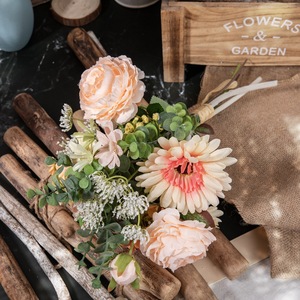 Bouquet de fleurs artificielles Fulang, mélange de roses CF01183, décoration d'intérieur, accessoires de mariage - Product Image 2