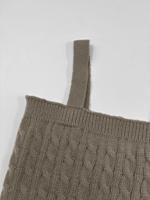 Ensemble de chandails en tricot torsadé pour femmes, haut à bretelles courtes avec cardigan à manches longues (personnalisable)