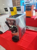 Machine à glace molle professionnelle en acier inoxydable avec moteur, mini-fabricateur à buse unique 450W 220V