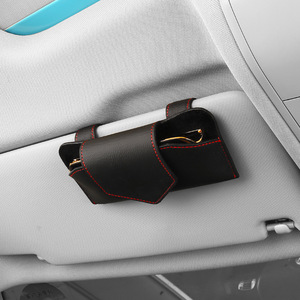 คลิปหนีบแว่นตาหนังวัวสำหรับรถยนต์ ที่เก็บแว่นตาแบบหนีบสำหรับทุกรุ่น - Product Image 5