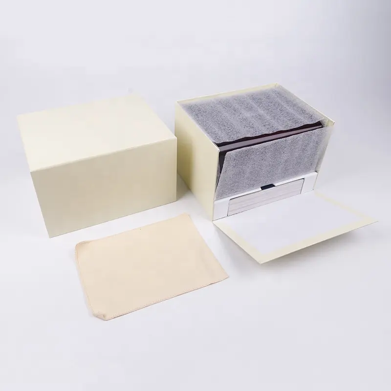 光沢ラッカーペイント木製カスタムウォッチボックス高級木製ギフト包装