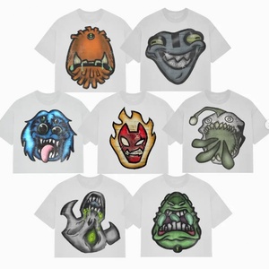 Camisetas de Hombre de Alta Calidad, Estilo Urbano, con Estampado Gráfico Y2K, 100% Algodón Grueso de 300 g/m², Corte Cuadrado, Personalizadas - Product Image 1