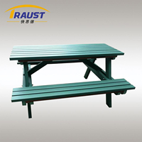Banc d'extérieur Traust de haute qualité en plastique HDPE 100% imitation bois pour ateliers, écoles, tables d'extérieur, meubles d'extérieur