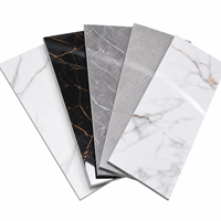 Revêtement mural SPC classique à motif marbré résistant à l'humidité, panneau de 3 mm d'épaisseur pour salle de bain et cuisine
