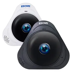 ESCAM Q8 960P 1.3MP 360度パノラマWiFiコネクタIR赤外線IPカメラ双方向オーディオ