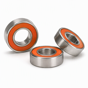 Roulement à billes hybride céramique en acier inoxydable S695C-2OS 5x13x4mm avec joints orange pour moulinets de pêche - Product Image 3