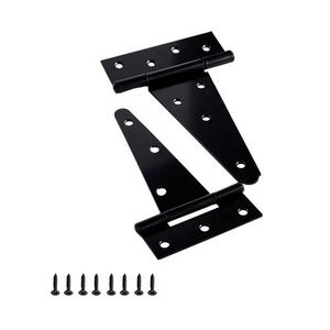 Charnière de porte en fer noir de 6 pouces en gros d'usine pour hangars en <span class=keywords><strong>bois</strong></span> et poulaillers - Product Image 4