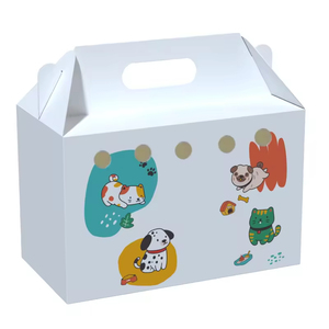 Yüksek kaliteli oluklu Pet kuşlar taşıyıcı kutusu kolu ile özel boyut taşınabilir klasörler serigraf baskılı kuş kağit kutu - Product Image 5