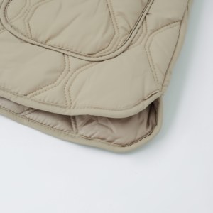 Giacca Imbottita Trapuntata con Diamanti per <span class=keywords><strong>Donna</strong></span>, Cappotto Invernale con Colletto e Bottoni Personalizzati, Produzione OEM all'Ingrosso - Product Image 6