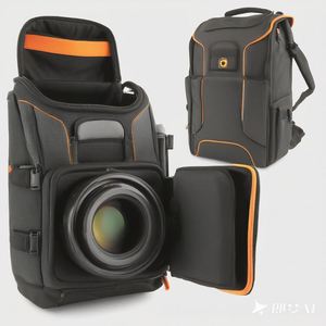 Sac à dos de golf pour appareil photo reflex numérique, grand, luxueux, imperméable, noir, vegan, professionnel, robuste, personnalisé, fabriqué en usine BSCI, OEM. - Product Image 2