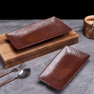 Vajilla de Melamina Estilo Montaña y Naturaleza, Plato Comercial para Hot Pot con Carne de Res Fresca en Rodajas, Plato Creativo para Carne de Hot Pot - Product Image 1